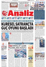 Analiz Gazetesi Gazete Manşeti